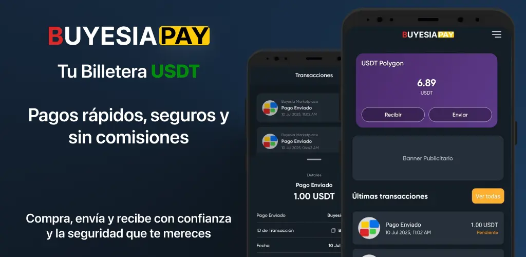 Lanzamiento de Buyesia Pay: Tu Billetera Digital para USDT sin Comisiones