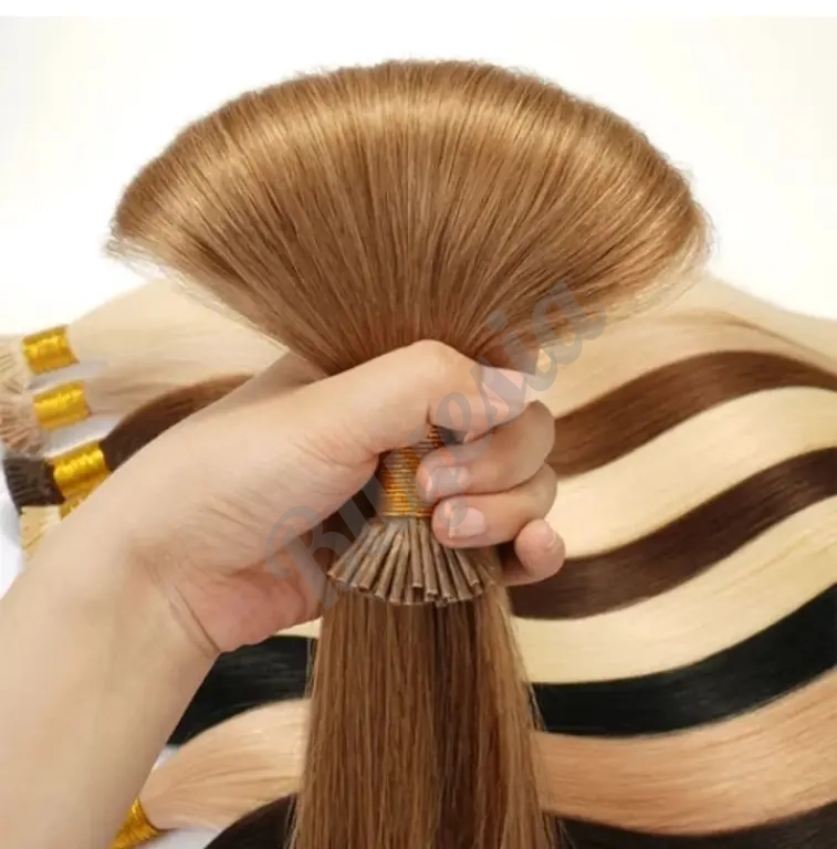 Extensiones de cabello en puntos