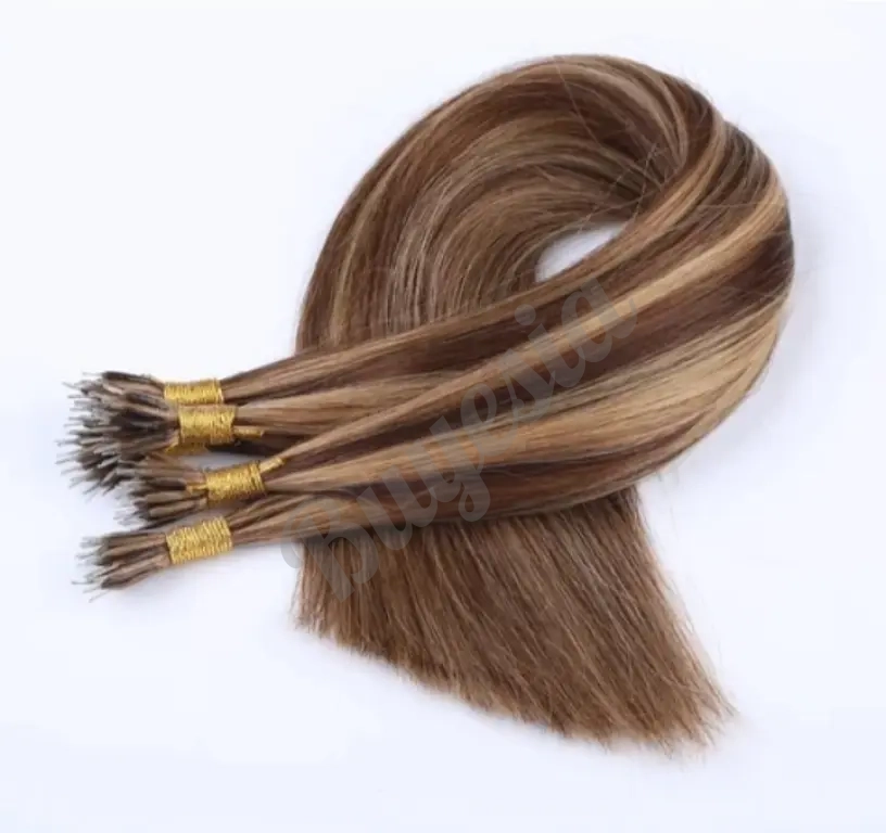 Extensiones de cabello en puntos