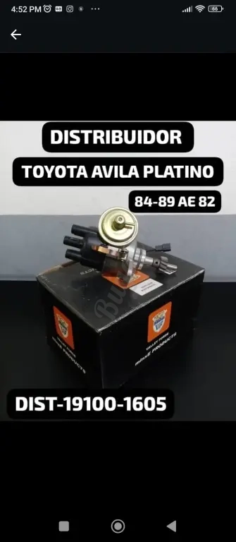 Distribuidor Toyota avila platino