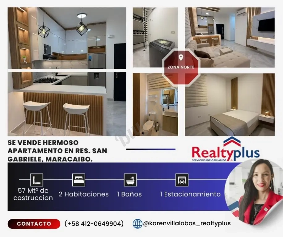 Se Vende hermoso Apartamento en Res. San Gabriele, Maracaibo.