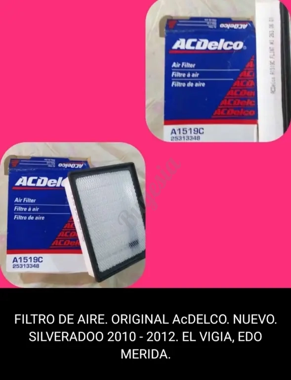 Filtro Aire AcDelco Silverado 2010 - 2013