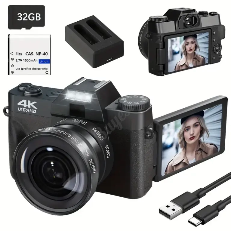 Cámara Vlogger 4K Para Youtubers y Streamers