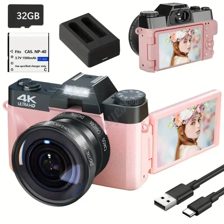 Cámara Vlogger 4K Para Youtubers y Streamers