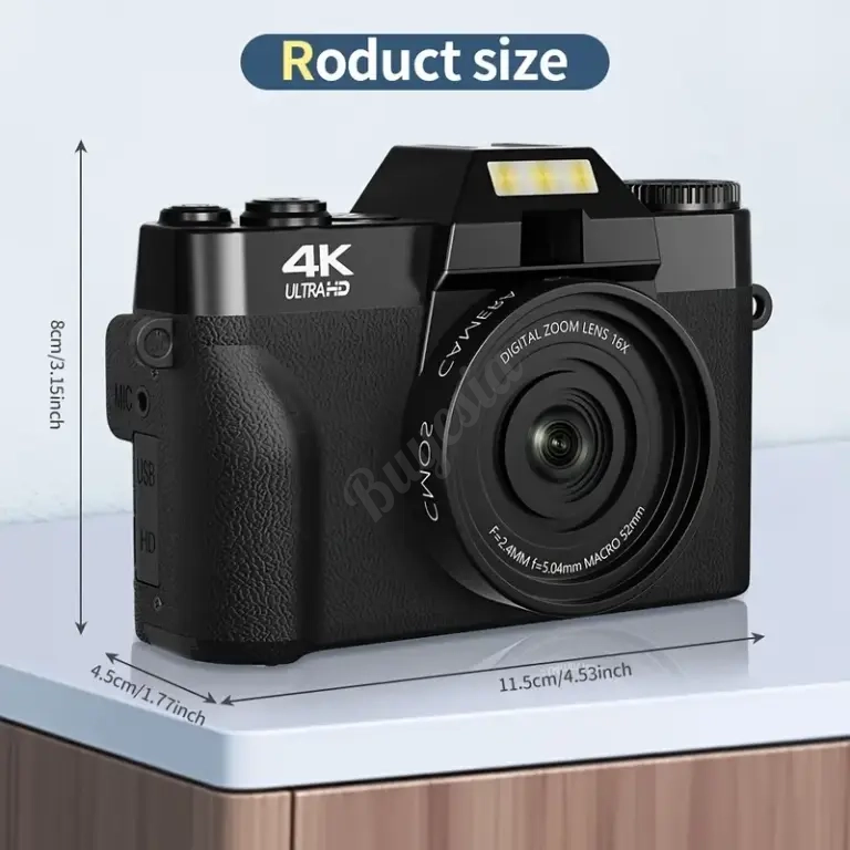 Cámara Vlogger 4K Para Youtubers y Streamers