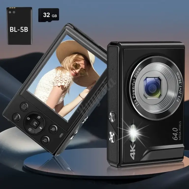 Cámara Vlogger 4K 64MP Para Youtubers y Streamers