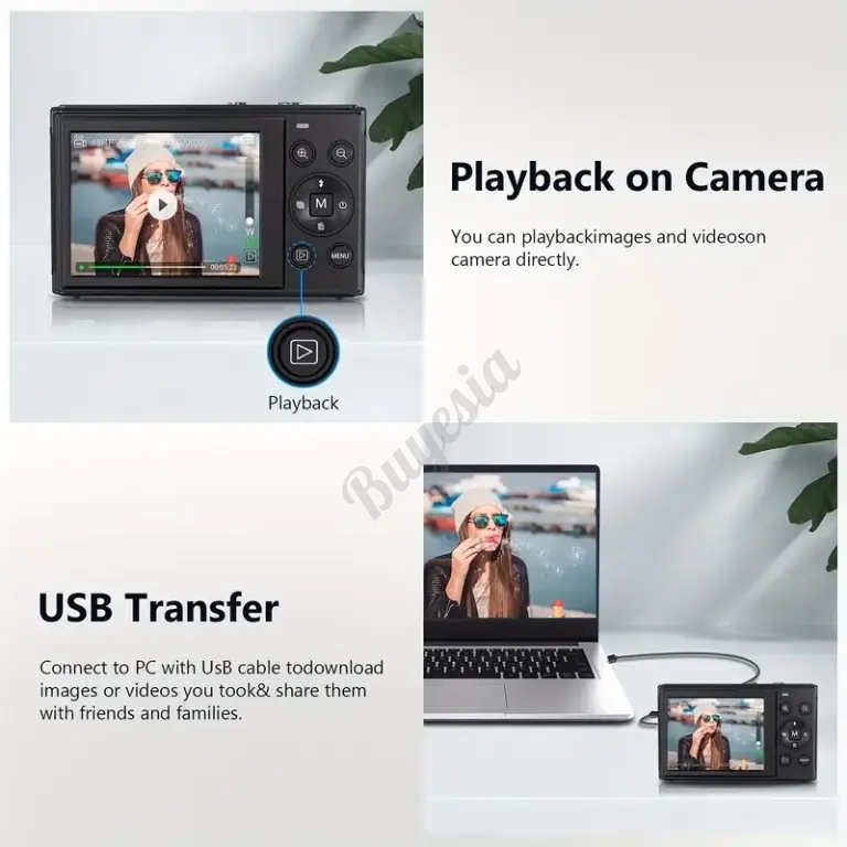 Cámara Vlogger 4K 64MP Para Youtubers y Streamers