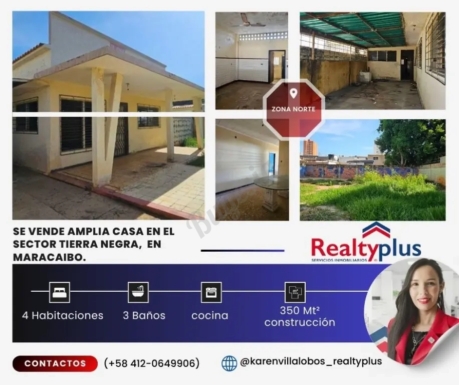 SE VENDE AMPLIA CASA PARA REMODELAR SECTOR TIERRA NEGRA MARACAIBO.