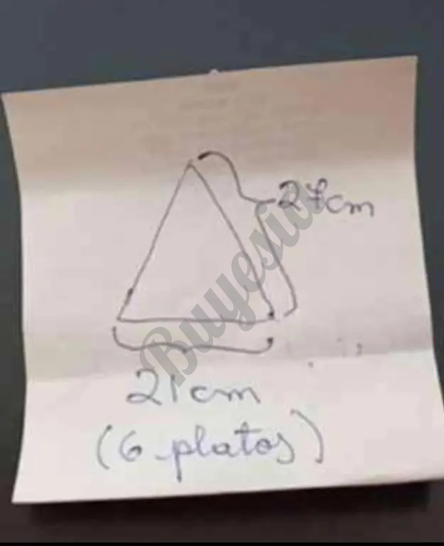 Platos de cerámica corona triangulares