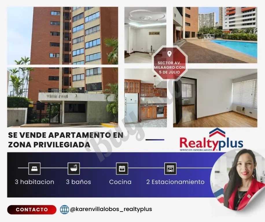 Se vende apartamento Zona Privilegiada Sector Av. Milagro con 5 de Jul