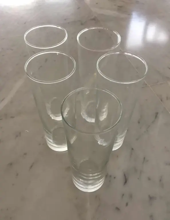 Vasos Largos de Cristal tipo Cubatas