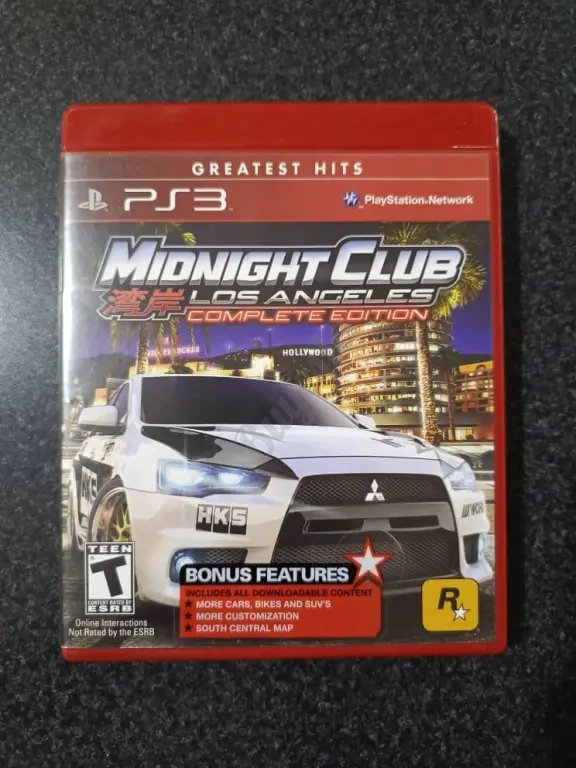 Midnight Club Los Angeles PS3 Disco Físico Negociable